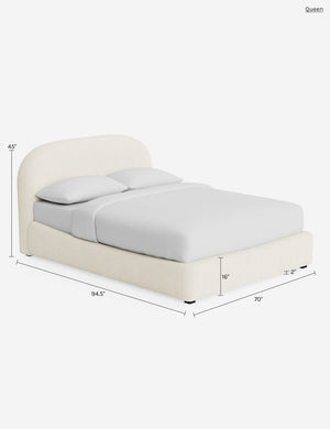 Neve Platform Bed by Aimee Song : Natural Colourwash Performance Weave / King