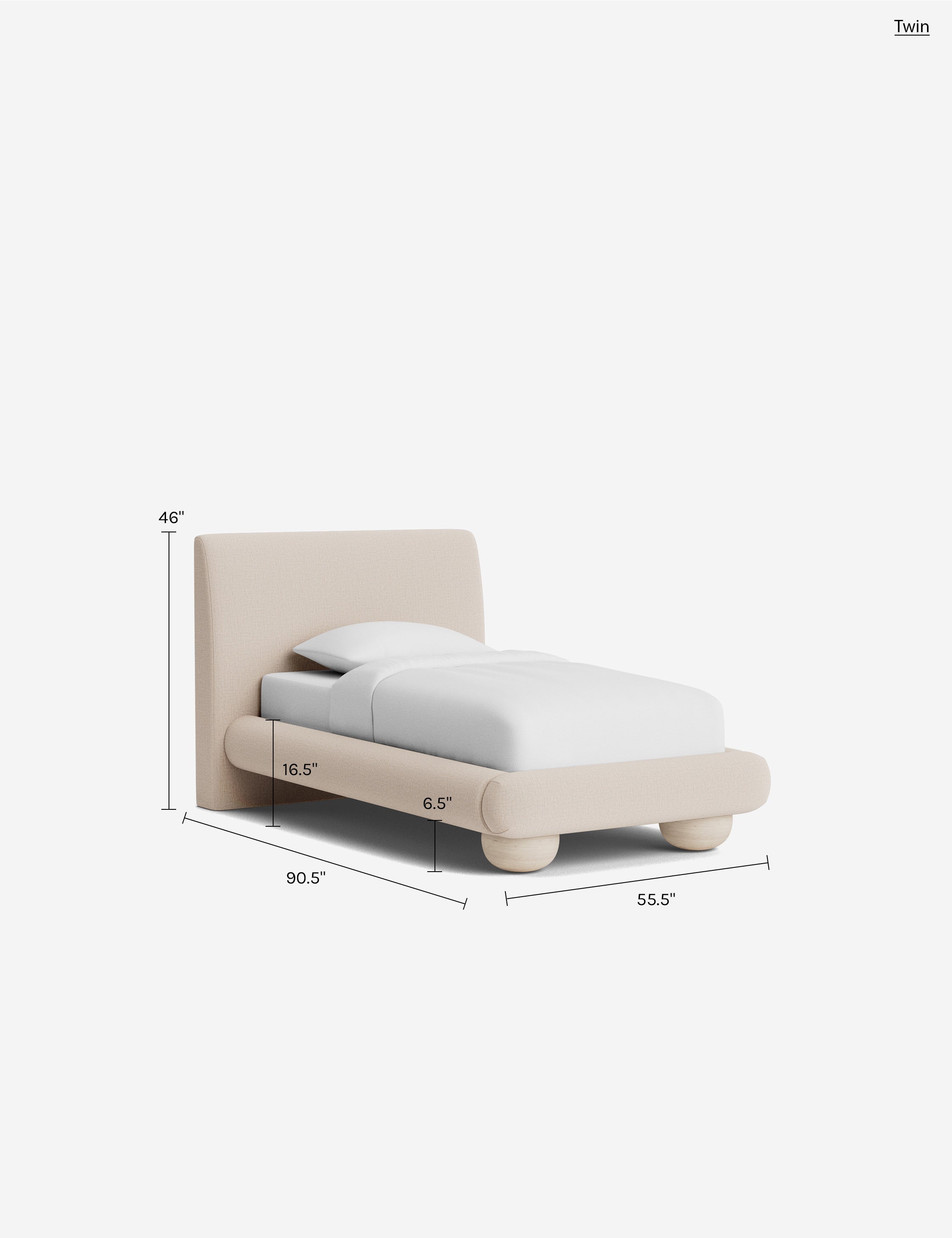Lulu and Georgia Rigby Platform Bed - Thumbnail 4