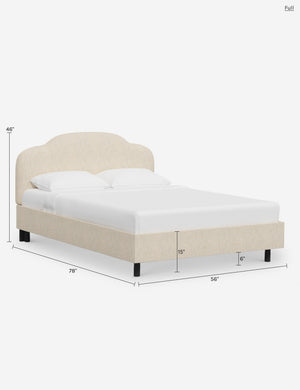 Ruby Platform Bed : Talc Linen / Queen