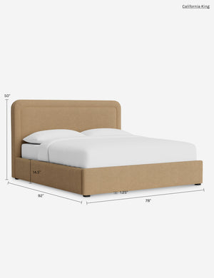 Scottie Storage Bed : Ivory Modern Boucle / Cal King
