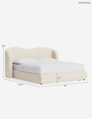 Shaw Platform Bed : Chocolate Performance Linen / Queen