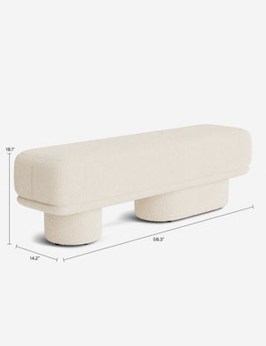Brooks Bench by Sarah Sherman Samuel : Cognac Como Velvet