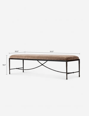 Perlaza Bench : Brown