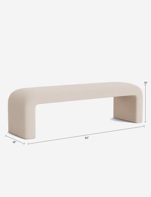 Tate Bench : Cream