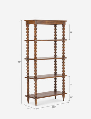 Foxton Bookcase : Brown