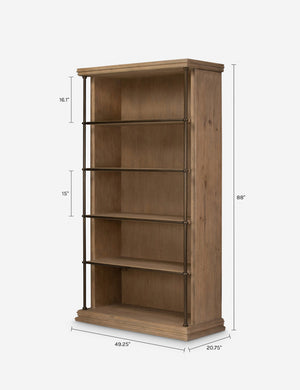 Elsa Bookcase by Amber Lewis x Four Hands : Drifted Oak