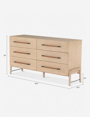 Rosedale 6 Drawer Dresser-Yucca Oak Rosedale 6 Drawer Dresser-Yucca Oak