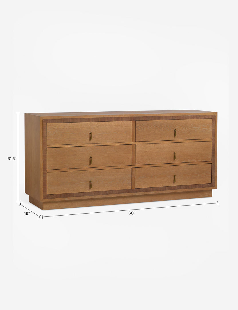 【hiro】drawer ブラウス T-mat Gat Creek Dartmoor 824288329 6 Drawer Dresser with Soft Close