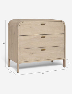 Brooke 3-Drawer Dresser : Natural