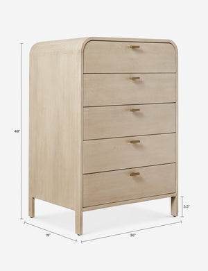 Brooke 5-Drawer Dresser : Natural