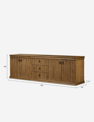 Cambra Media Console by Amber Lewis x Four Hands : Drifted Oak