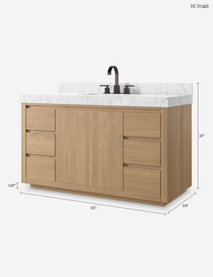 Catalan Bath Vanity : Natural Oak / 72