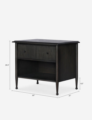 Eloise Nightstand by Amber Lewis x Four Hands : Smoked Black