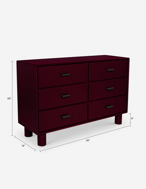 fitted lace wedding dress Jolene 6 Drawer Dresser Deep Red