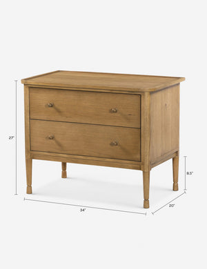 Franny Nightstand by Amber Lewis x Four Hands : Saddle Brown