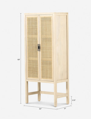 Hannah Narrow Cabinet : Black and Black