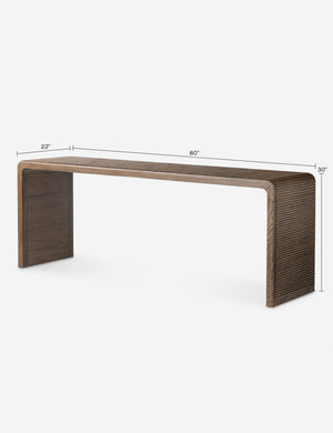 Henley Console Table : Light Brown