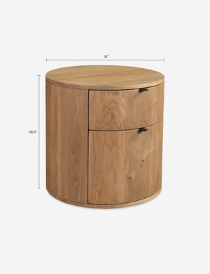 Kono 2-Drawer Nightstand : Natural