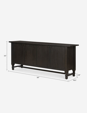Lainey Sideboard by Amber Lewis x Four Hands : Smoked Black
