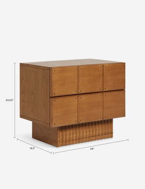 Open Box: Lee Nightstand, Russet by Sarah Sherman Samuel