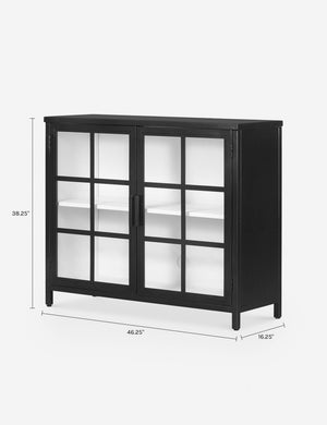Marjorie Small Curio Cabinet : Black
