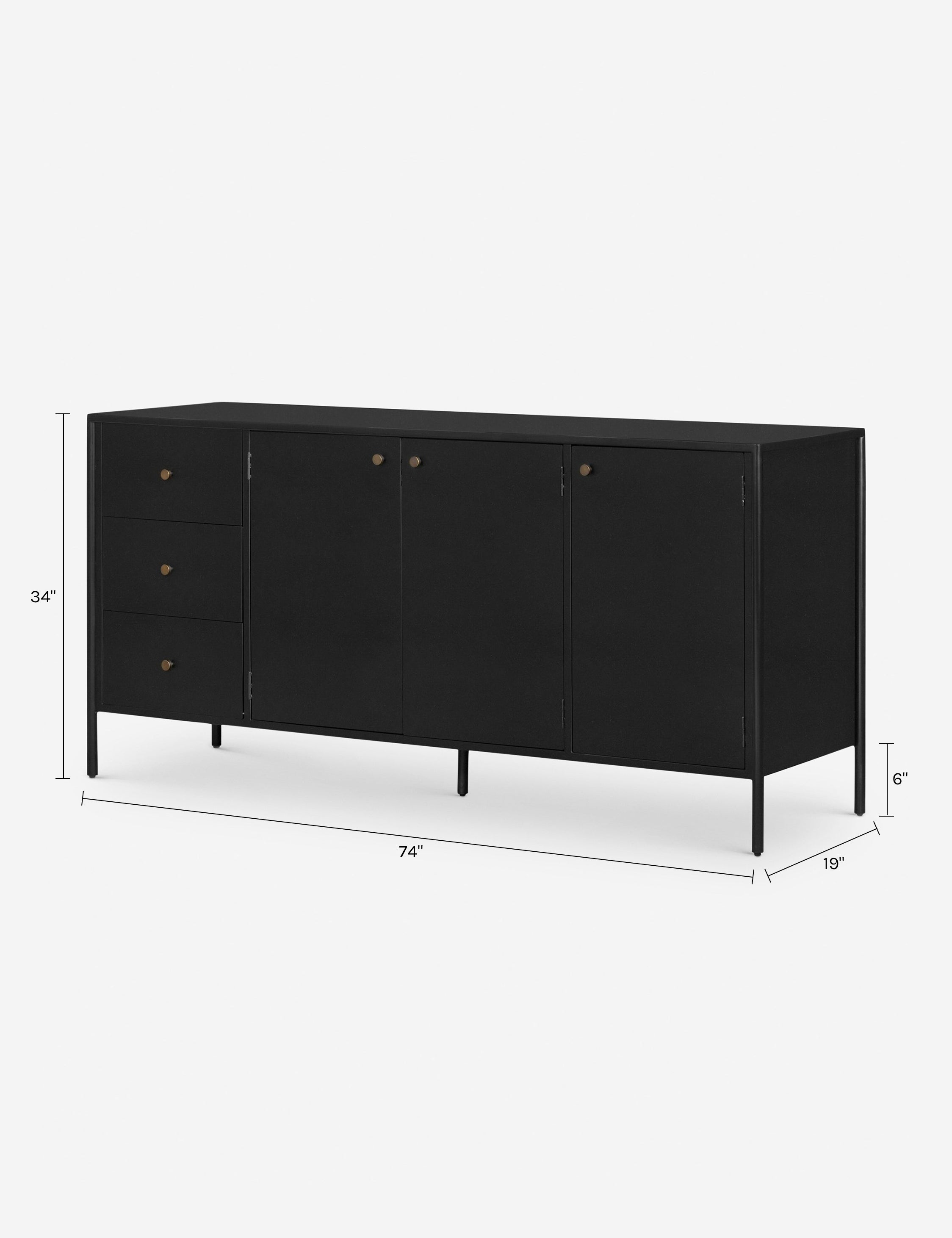 Mathus Black Iron Sideboard
