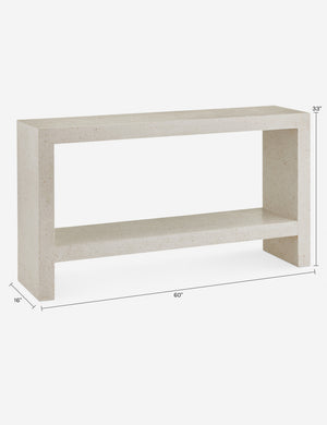 Nelson Indoor / Outdoor Console Table : Ivory