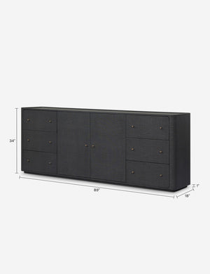 Paula Sideboard by Amber Lewis x Four Hands : Black