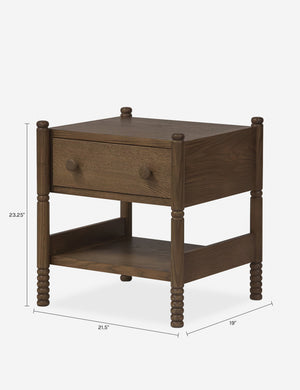Open Box: Perth Nightstand, Brown