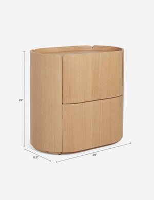 Raphael Nightstand : Honey Oak