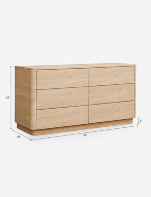 Round Off Dresser - Oak Round Off Dresser - Oak