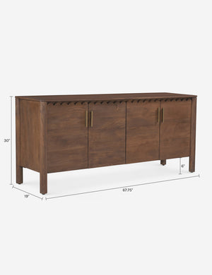 Samantha 4-Door Sideboard : Brown
