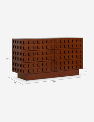 Soren 6-Drawer Dresser by Sarah Sherman Samuel : Pecan