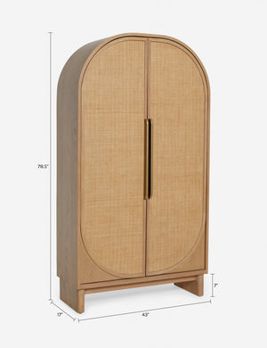 Suzette Cabinet : Smoked Oak