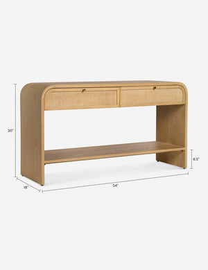 Open Box: Suzette Console Table, Natural Oak