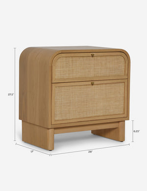 Open Box: Suzette Nightstand, Natural Oak