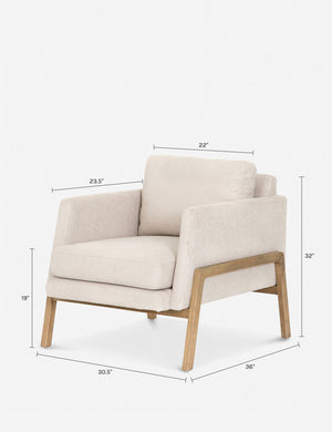 Afton Accent Chair : Tan Leather