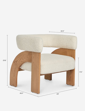 Agacia Accent Chair by Aimee Song : Ivory Boucle
