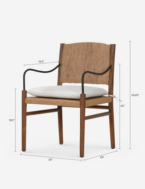 Andover Outdoor Dining Chair by Amber Lewis x Four Hands : Alessi Linen
