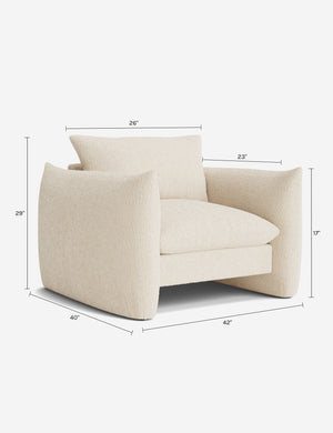 Banks Accent Chair : Cinnamon Porto Velvet