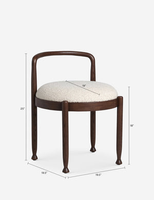 Bassey Accent Chair : Taupe Boucle