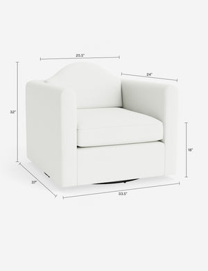 Bernadette Swivel Chair by Sarah Sherman Samuel : Sand Vintage Velvet