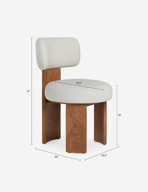 Open Box: Brisbane Dining Chair, Ivory Performance Linen