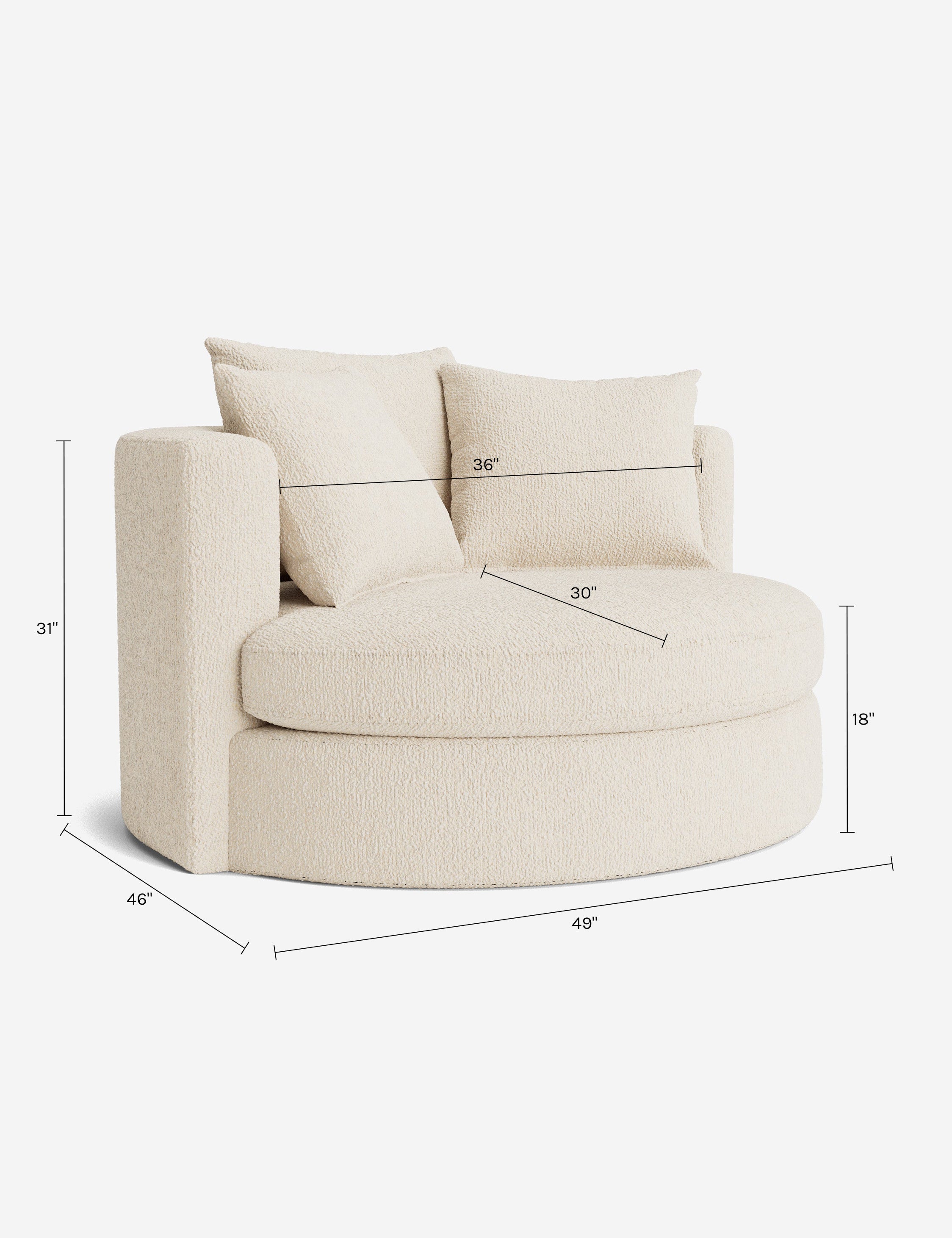 Lulu and Georgia Conti Swivel Chair - Thumbnail 5