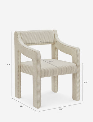 Ellen Dining Chair : Natural Stripe