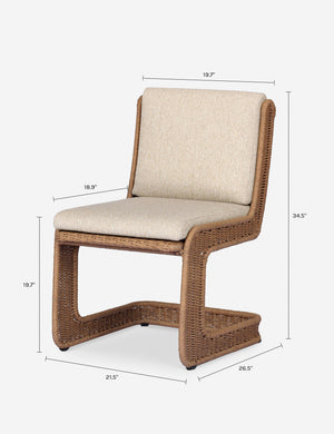 Ensley Outdoor Dining Chair : Natural