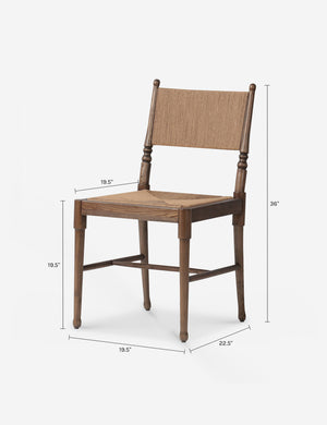 Fayth Dining Chair by Amber Lewis x Four Hands : Antique Walnut and Dune