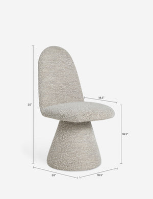 Fenton Dining Chair : Lilac Performance Cotton Weave