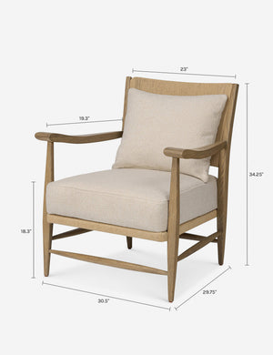 Godfrey Accent Chair by Amber Lewis x Four Hands : Sand