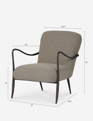 Locke Outdoor Accent Chair by Amber Lewis x Four Hands : Ambro Stripe
